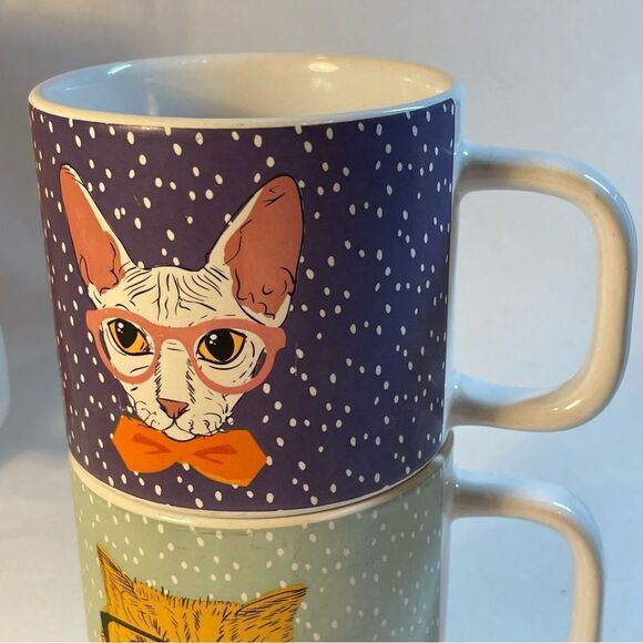 Stacking kitty cat Swifty mugs in stainless steel mug holder - Picture 8 of 16